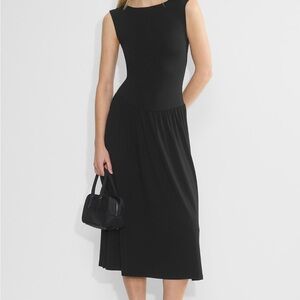 Aritzia Black Midi Dress